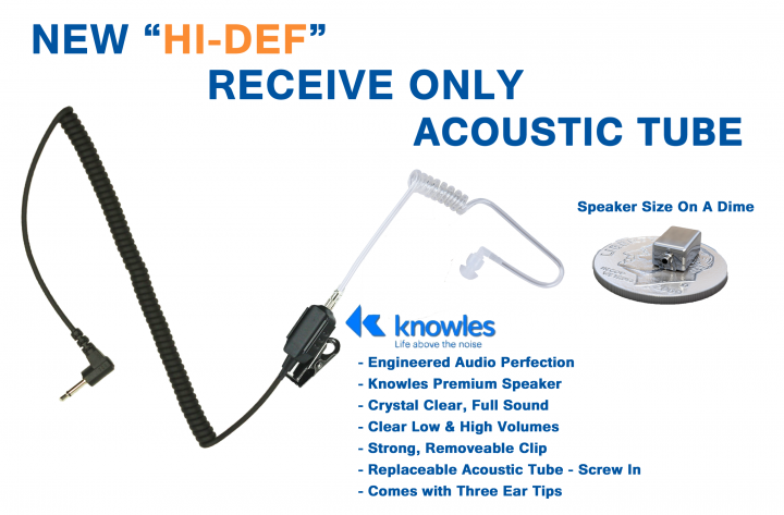 hi-def voice only acoustic tube