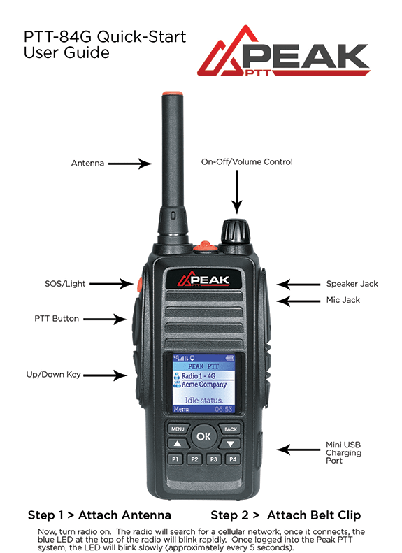 PTT-84G 4G LTE MOBILE RADIO